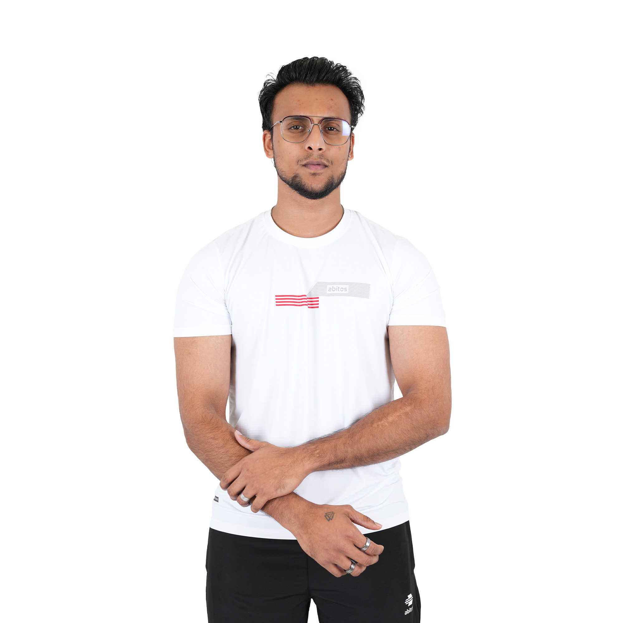 Men's Round Neck Cool Silk T-Shirt - Breathable & Comfortable