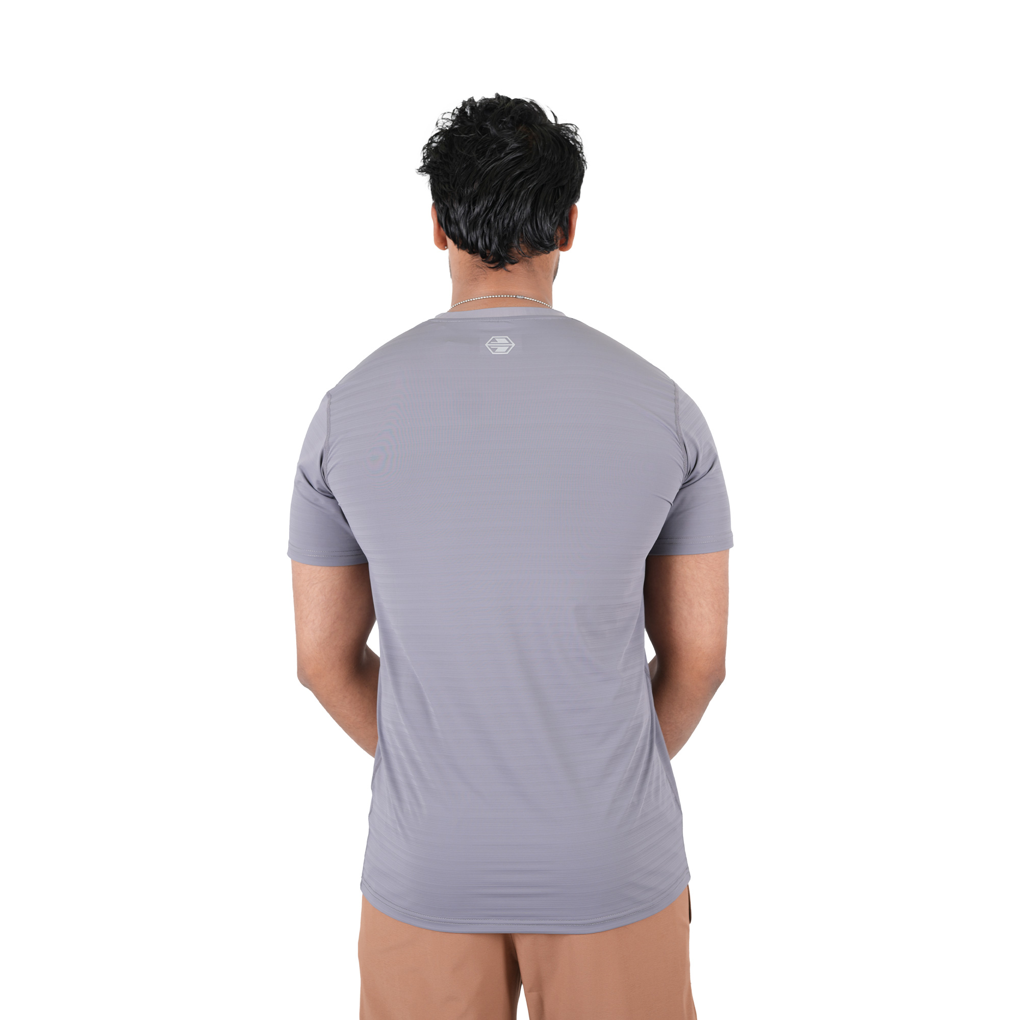 Men's Round Neck Cool Silk T-Shirt - Breathable & Comfortable